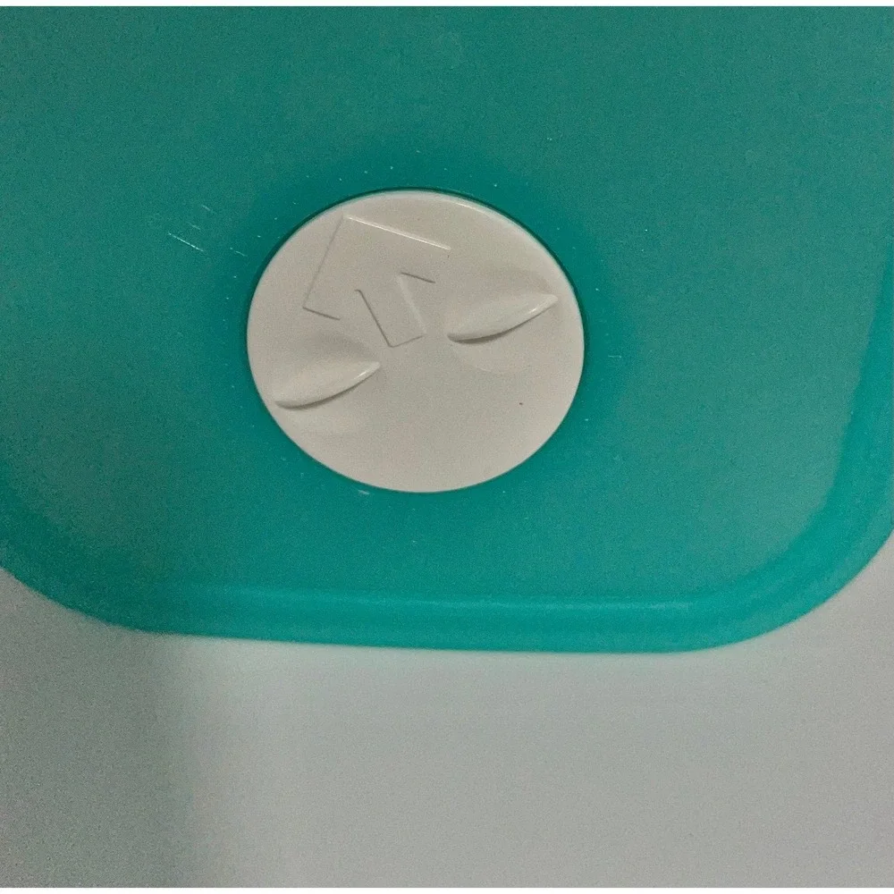Tupperware #4164 Clear/green Refrigerator/Freezer‎ Mate Date Dial 4 cup